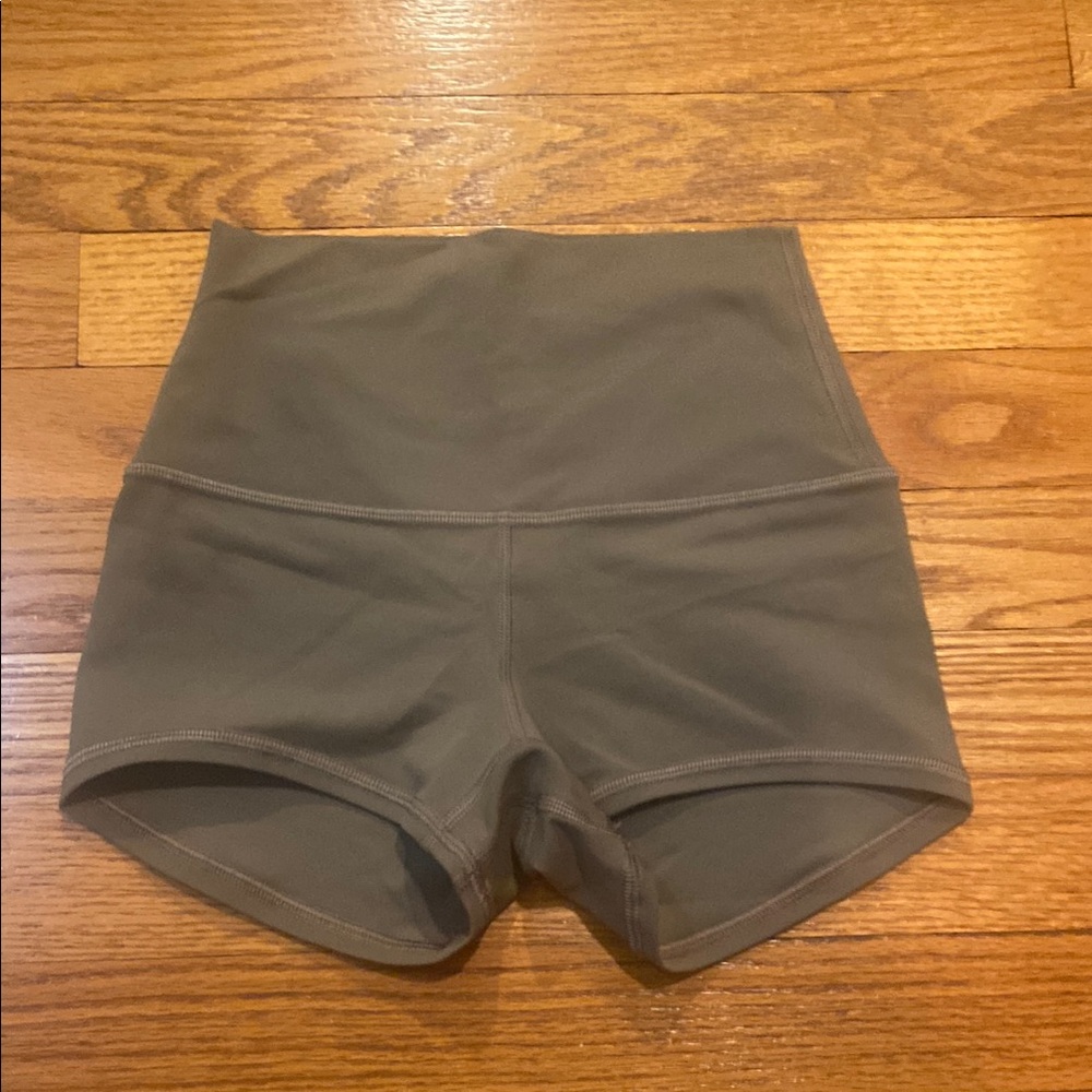 High-Waisted Tan Women's Shorts